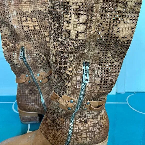 A.S. 98 Tall Perforated detailed Boots - Picture 11 of 14